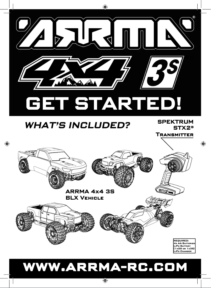 Page n°1 - Manuel utilisateur ARRMA Buggy Typhon 4x4 3S BLX