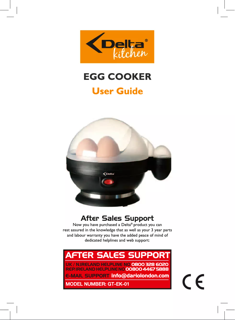 Image de la première page du manuel de l'appareil GT-EK-01