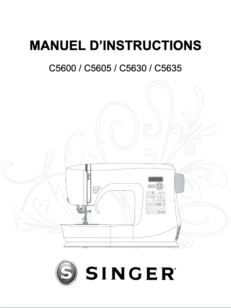 Page 1 de la notice Manuel utilisateur Singer C5635