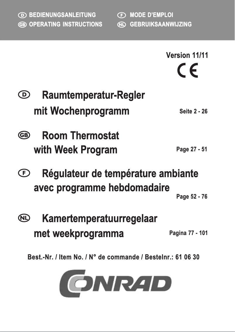 Image de la première page du manuel de l'appareil 610630