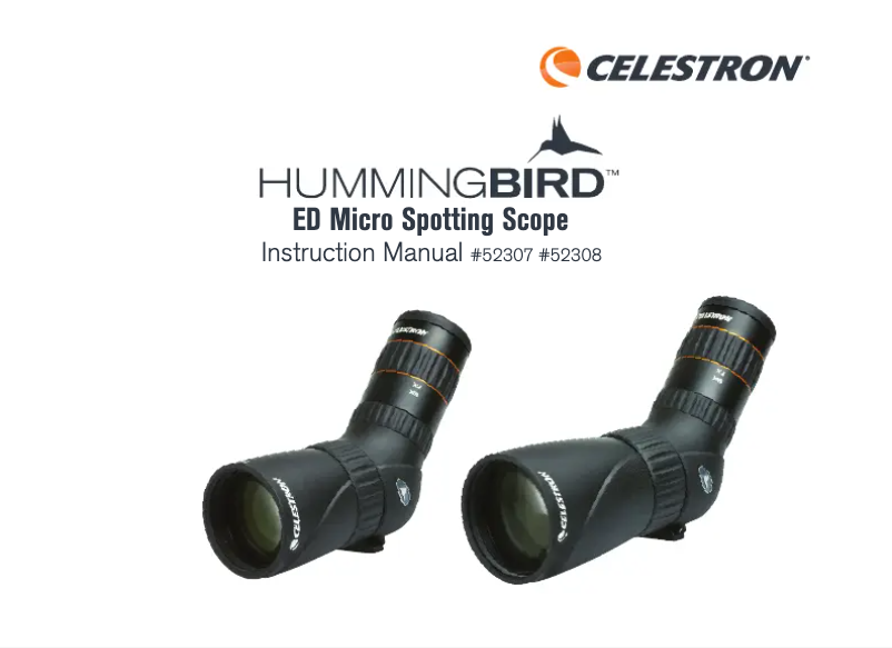 Page n°1 - Manuel utilisateur Celestron Hummingbird 7-22X50 ED 52307