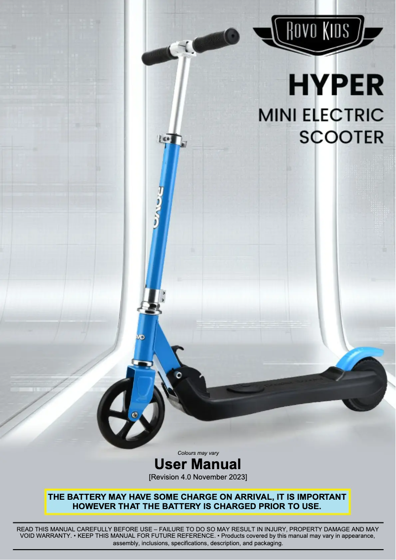 Image de la première page du manuel de l'appareil Hyper