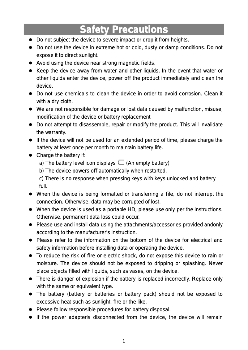 Page n°1 - Manuel utilisateur Nextbook 2