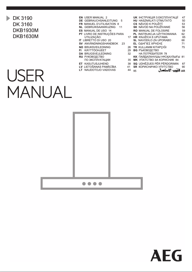 Image de la première page du manuel de l'appareil DK 3190