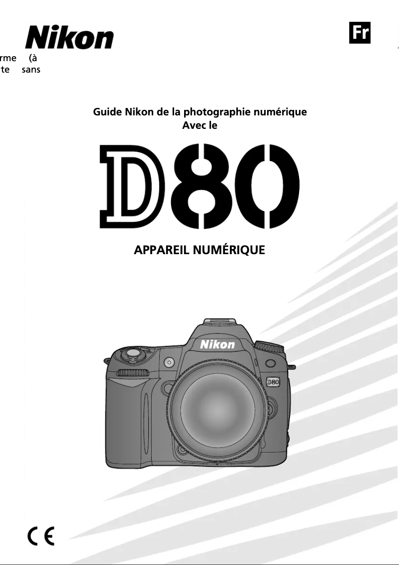 Page 1 de la notice Manuel utilisateur Nikon D80