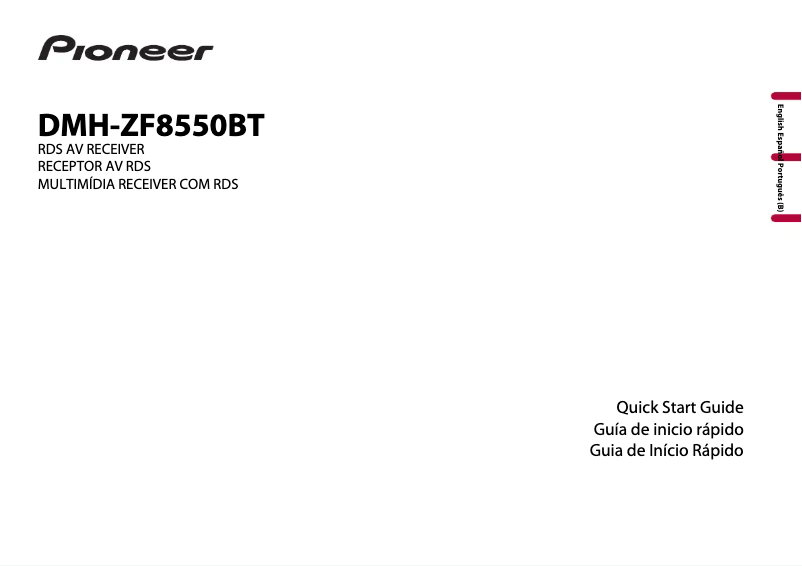 Page n°1 - Guide de démarrage rapide Pioneer DMH-ZF8550BT