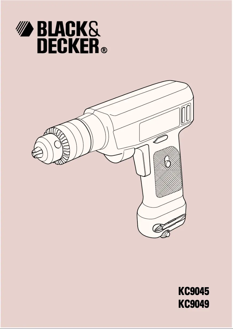 Page 1 de la notice Manuel utilisateur Black & Decker KC9045