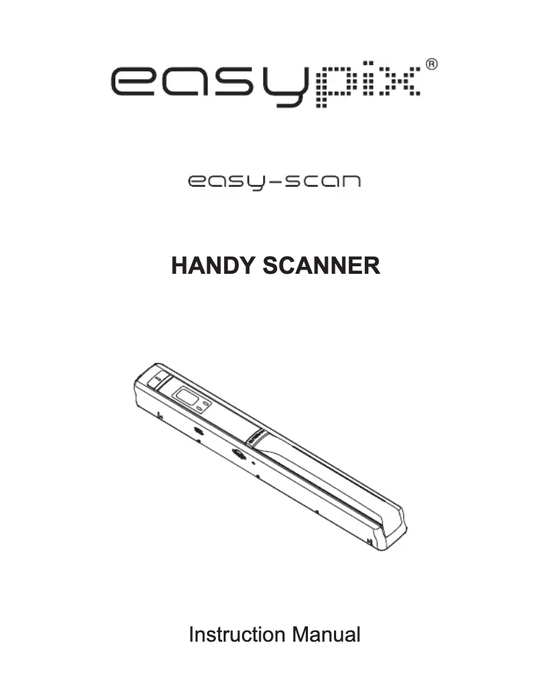 First page image of the manual for EasyScan