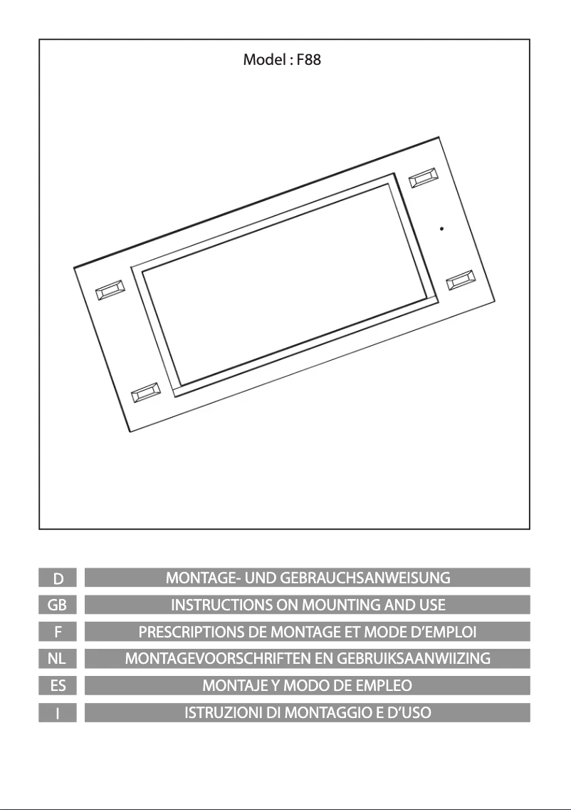 Page 1 de la notice Manuel utilisateur Airforce F88