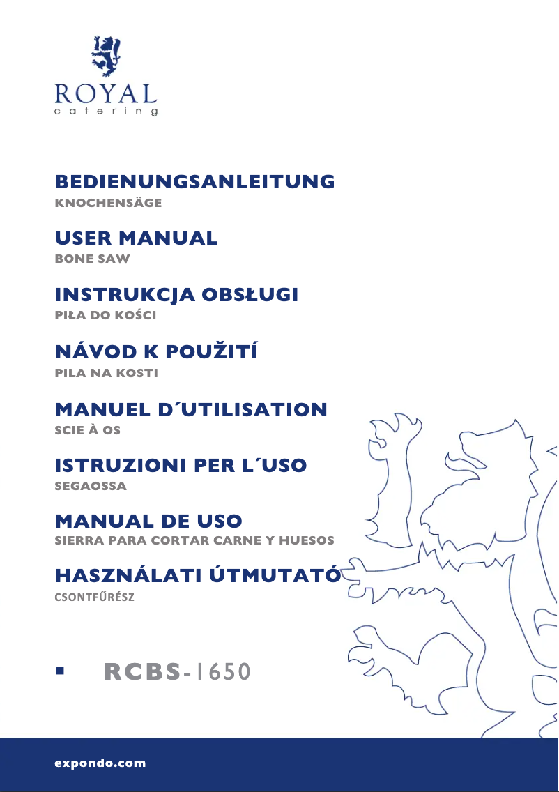 Imagen de la primera página del manual del dispositivo RCBS-1650
