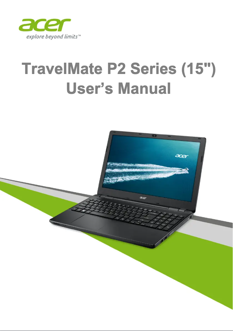 Page n°1 - Manuel utilisateur Acer TravelMate P256