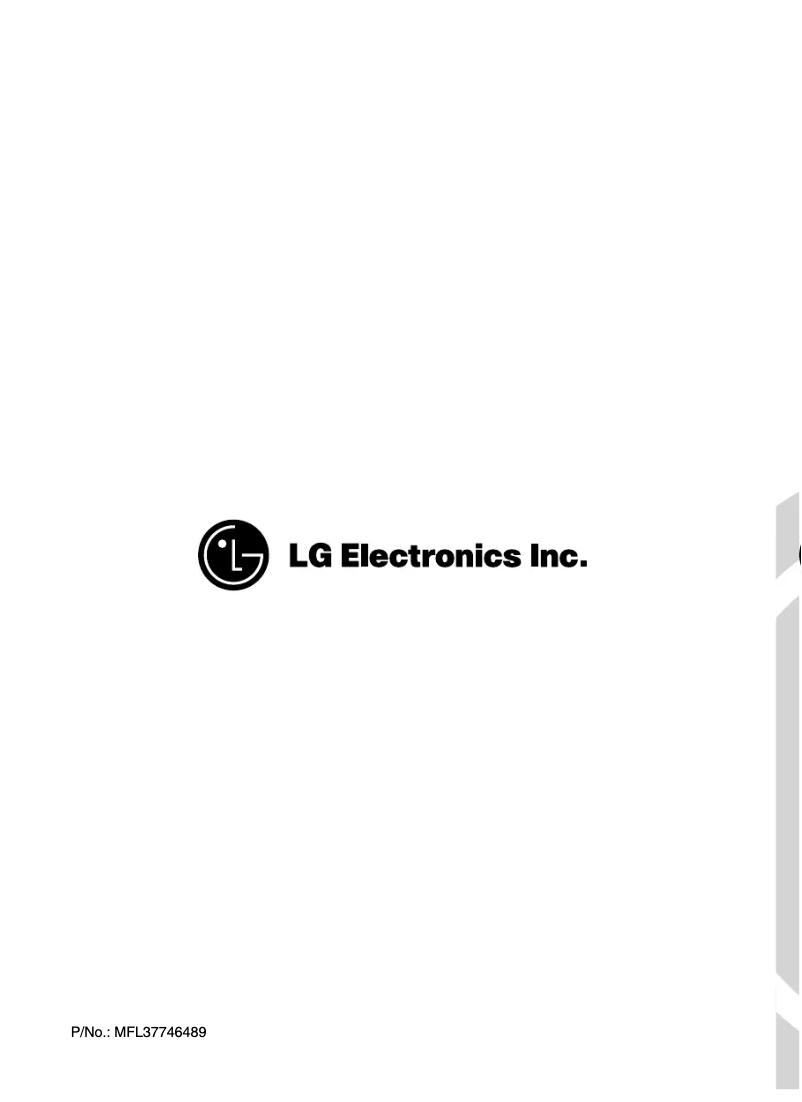 Page n°1 - Manuel utilisateur LG WD-10485T