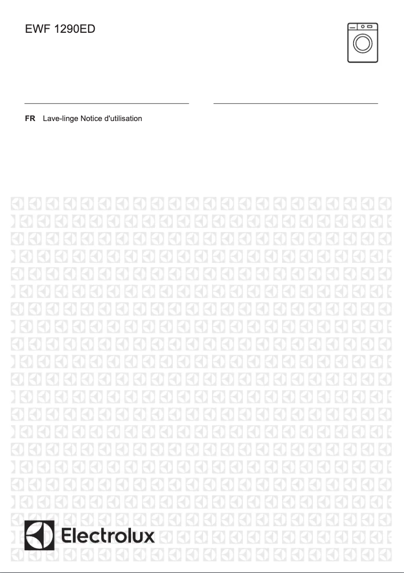 Page 1 de la notice Manuel utilisateur Electrolux EWF1290ED