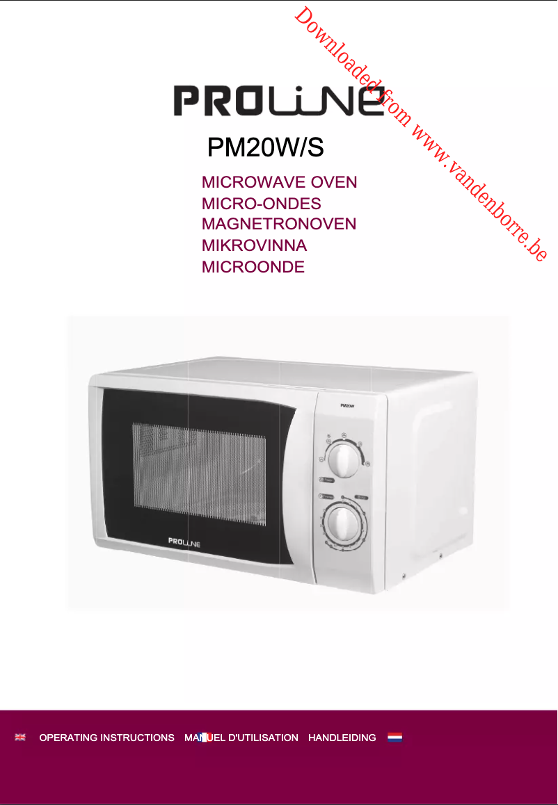 Image de la première page du manuel de l'appareil PM20W