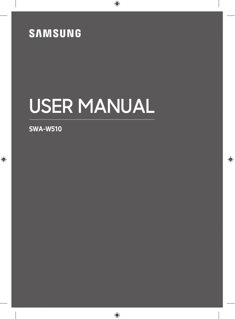 Image de la première page du manuel de l'appareil SWA-W510