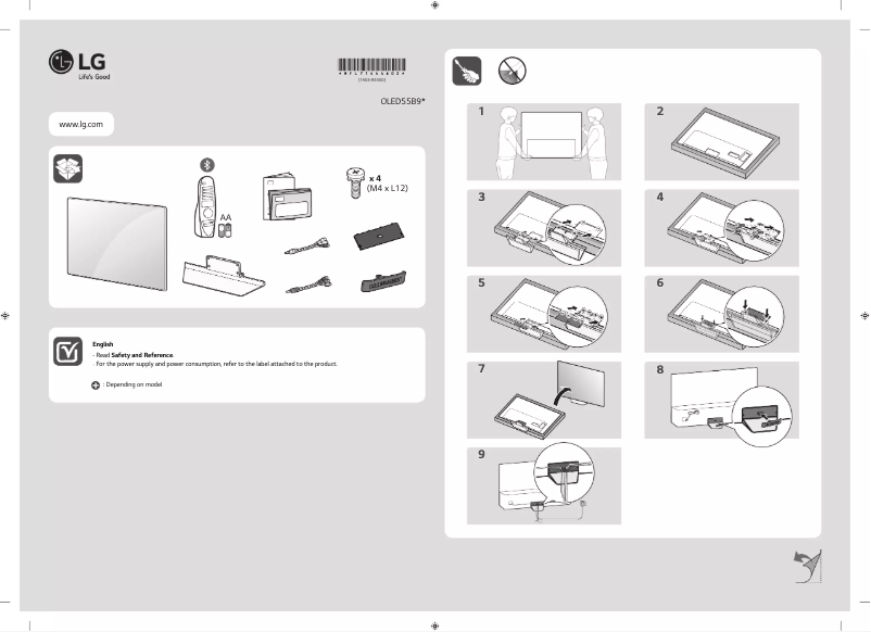 Page n°1 - Manuel utilisateur LG OLED55B9PPA