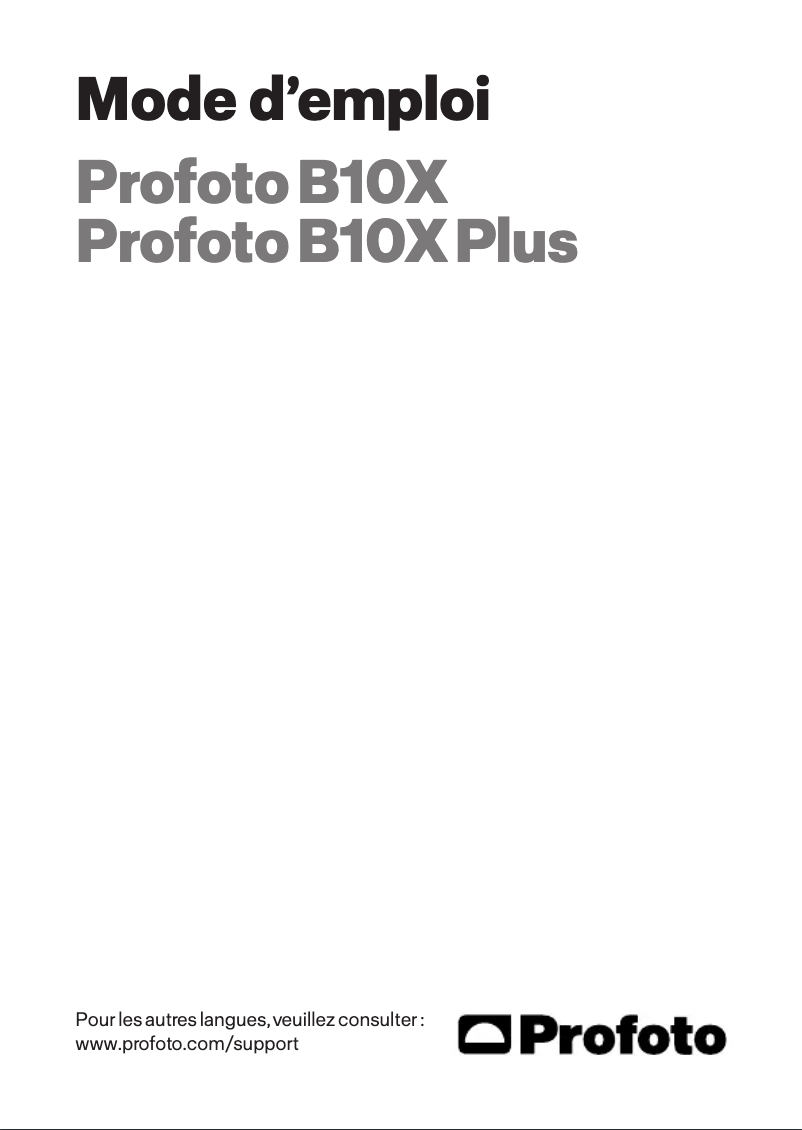 Imagen de la primera página del manual del dispositivo B10X Plus