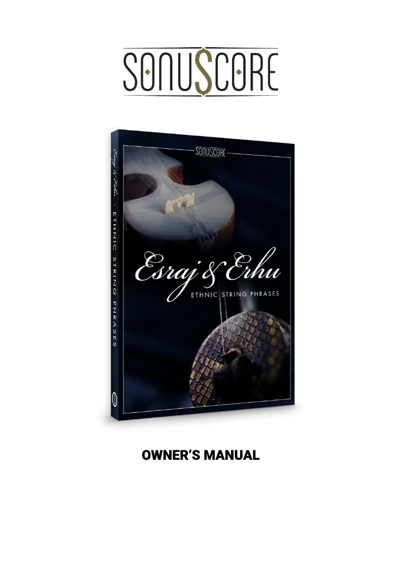Image de la première page du manuel de l'appareil Esraj & Erhu Ethnic String Phrases