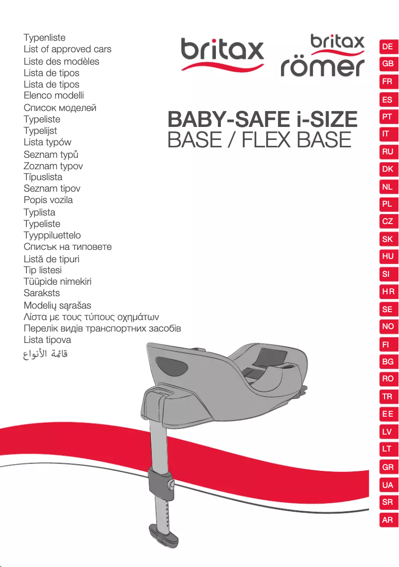 Page 1 de la notice Manuel utilisateur Britax-Römer BABY-SAFE i-SIZE