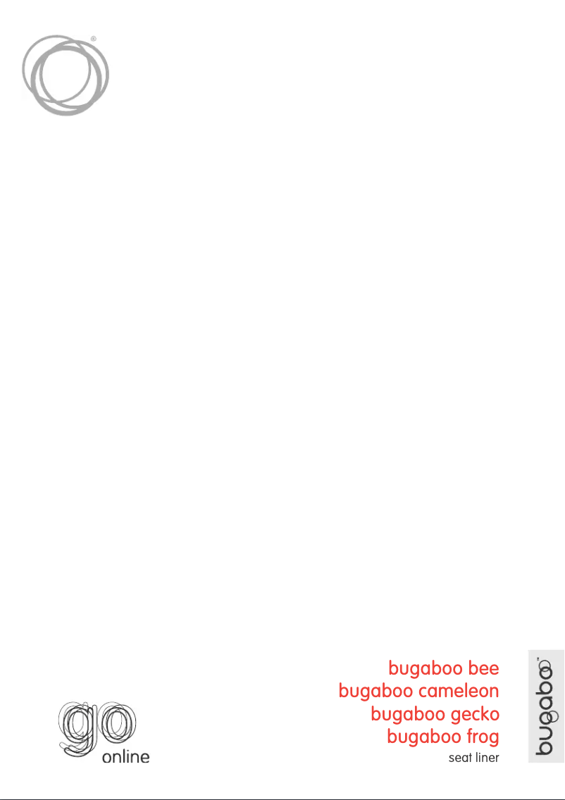 Página 1 del manual Manual de usuario Bugaboo Seat Liner