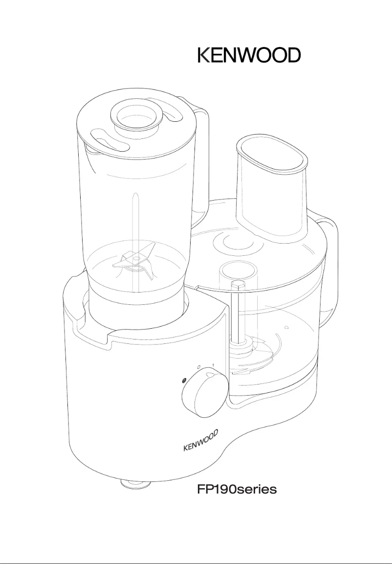 Page 1 de la notice Manuel utilisateur Kenwood FP196