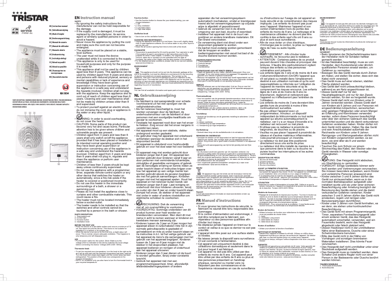 Página 1 del manual Manual de usuario TriStar KA-5034