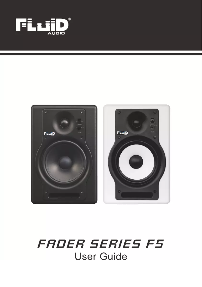 Page n°1 - Manuel utilisateur Fluid Audio F5