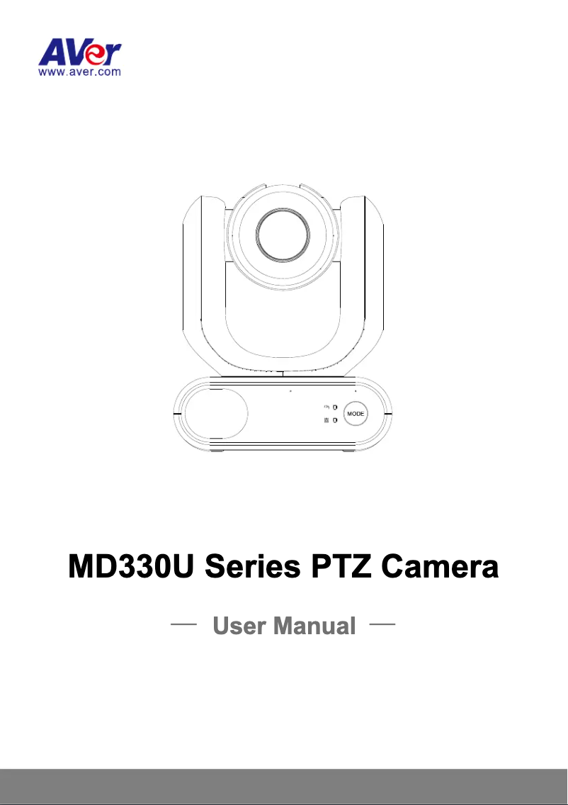 Page 1 de la notice Manuel utilisateur AVer MD330UI