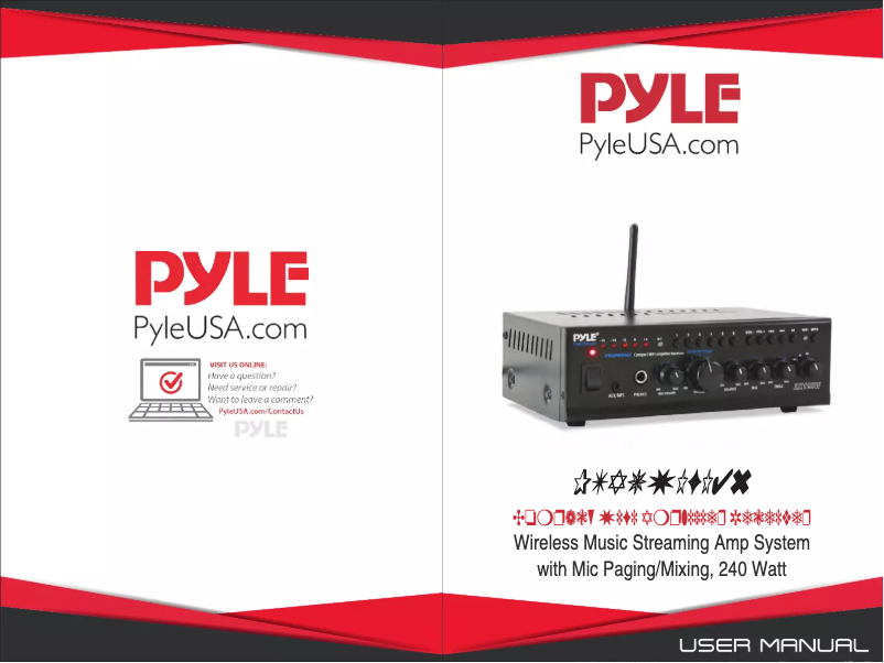 Page 1 de la notice Manuel utilisateur Pyle PTAUWIFI46