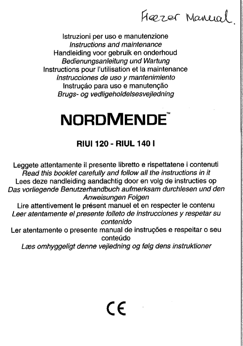 Page 1 de la notice Manuel utilisateur Nordmende RIUL 140