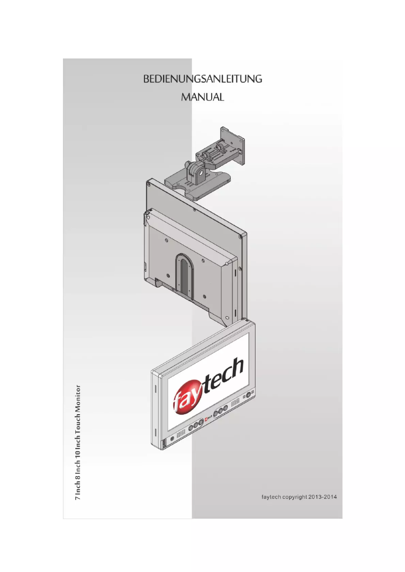 Page 1 de la notice Manuel utilisateur Faytech FT08TMS