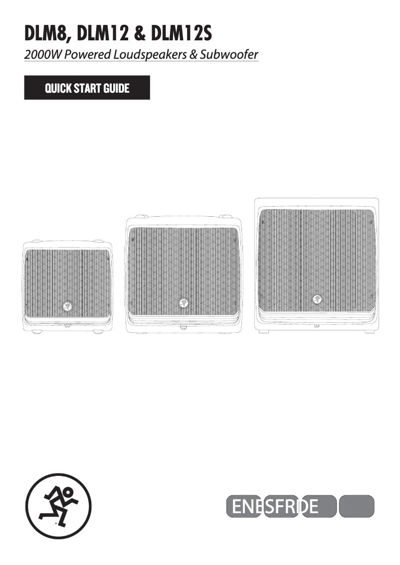 Page 1 of the manual Quick Start Guide Mackie DLM12S