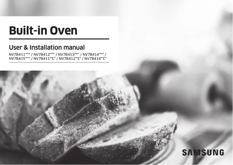 Page n°1 - Manuel utilisateur Samsung NV7B41403AK