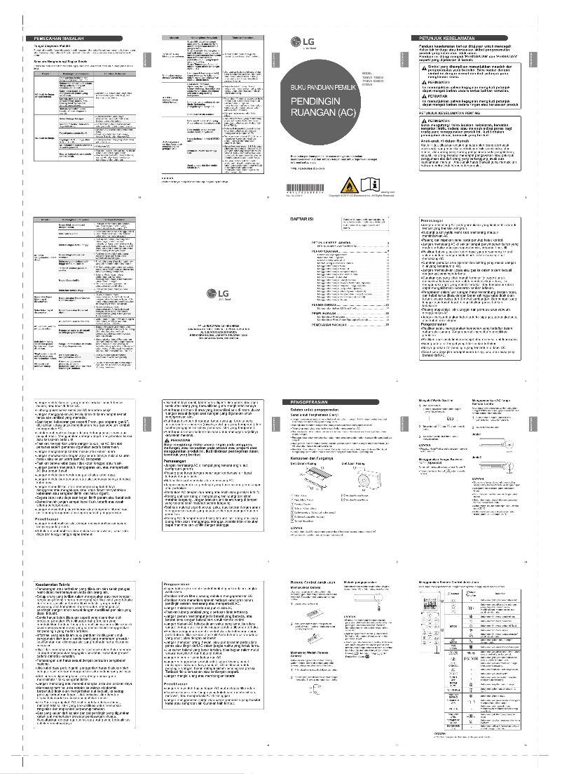 Page 1 de la notice Manuel utilisateur LG T10EV3