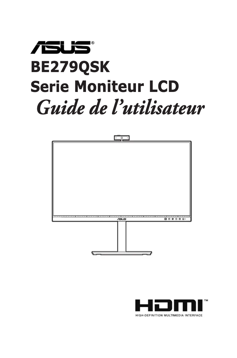 Image de la première page du manuel de l'appareil BE279QSK