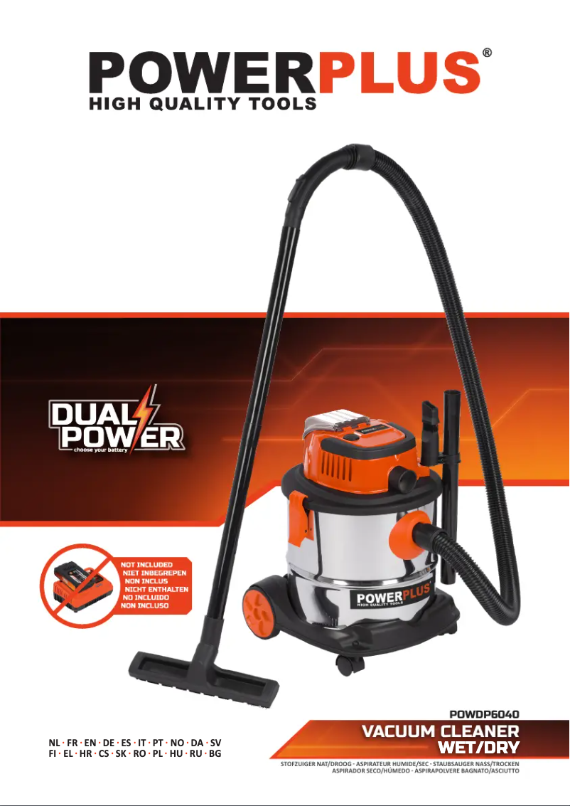 Image de la première page du manuel de l'appareil POWDP6040