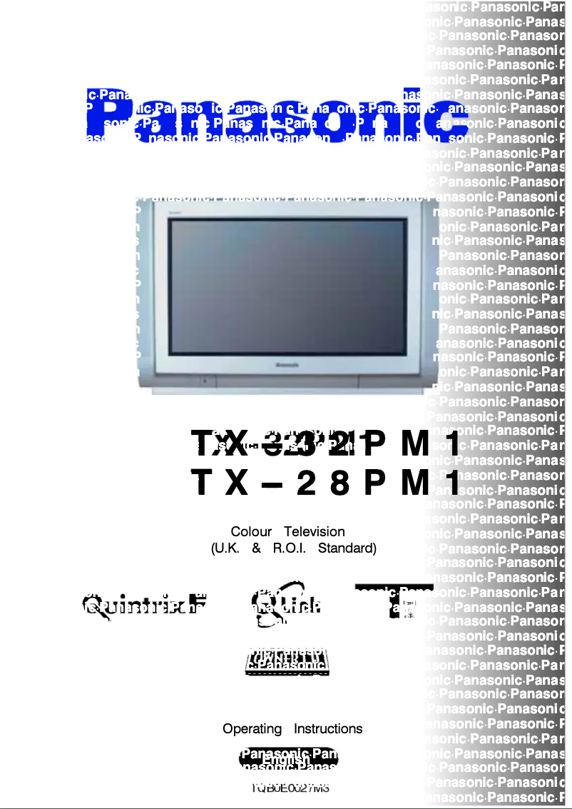 Image de la première page du manuel de l'appareil TX-28PM1