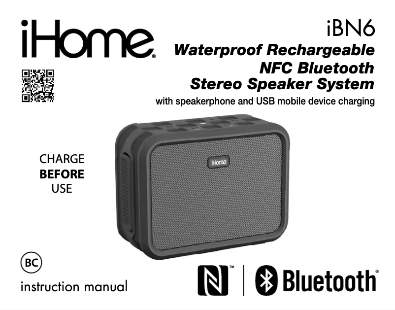 Page 1 de la notice Manuel utilisateur iHome iBN6