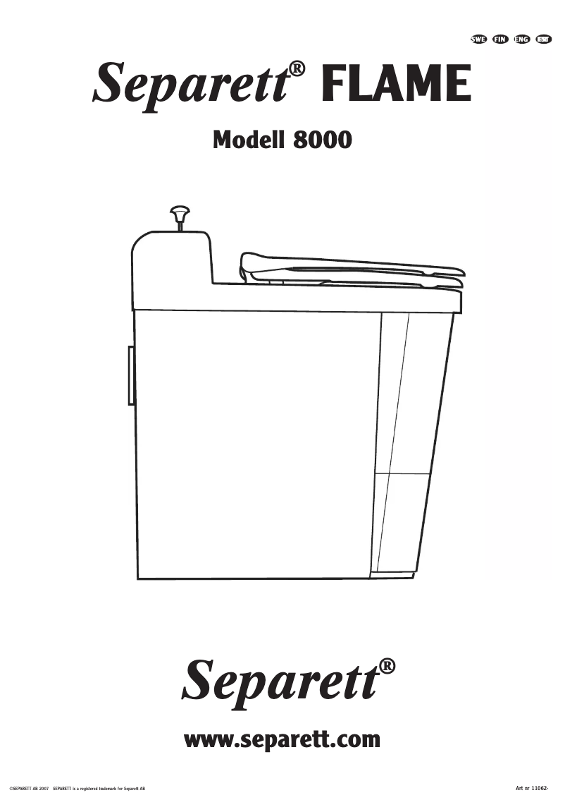 Image de la première page du manuel de l'appareil Flame 8000