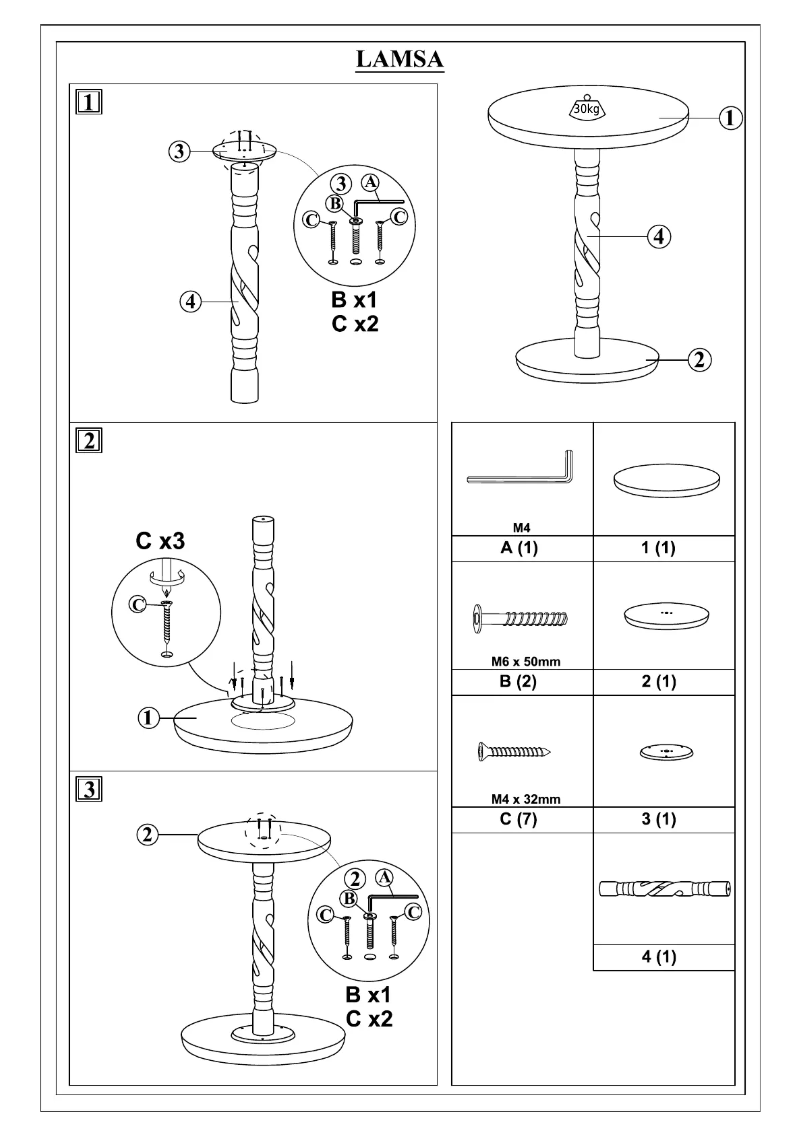 Image de la première page du manuel de l'appareil Lamsa