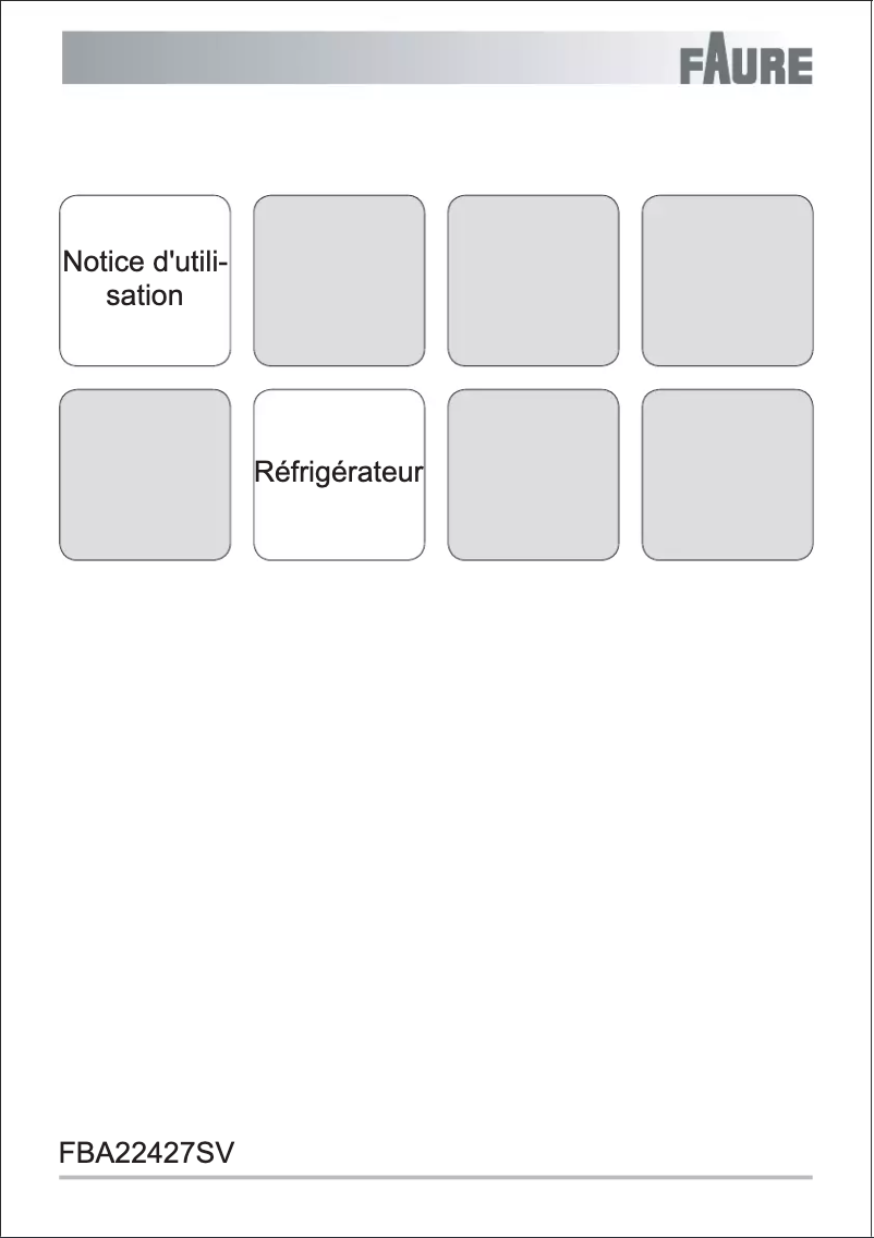 Image de la première page du manuel de l'appareil FBA22427SV