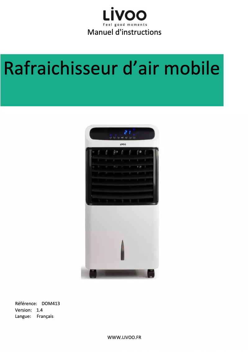 Image de la première page du manuel de l'appareil DOM413