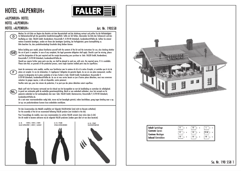 Image de la première page du manuel de l'appareil 190558