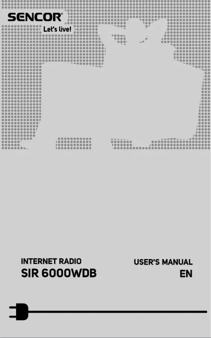 Image de la première page du manuel de l'appareil SIR 6000WDB