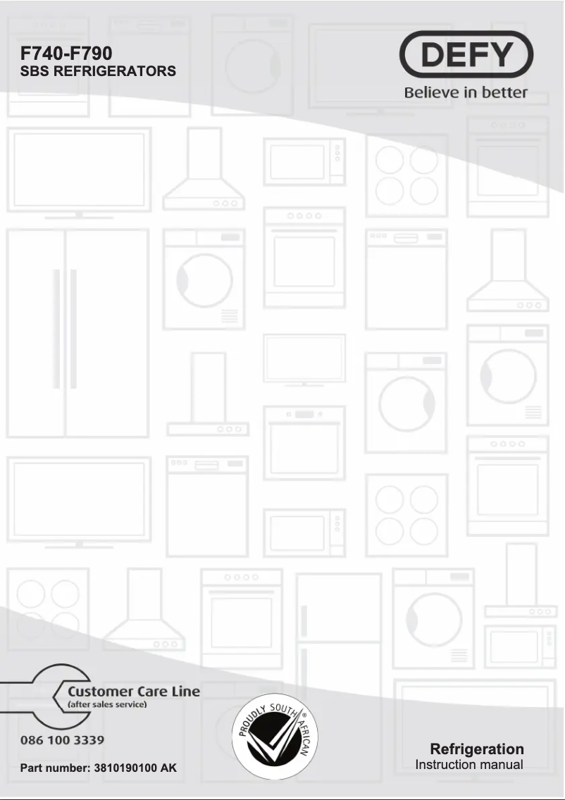 Page n°1 - Manuel utilisateur Defy DFF463