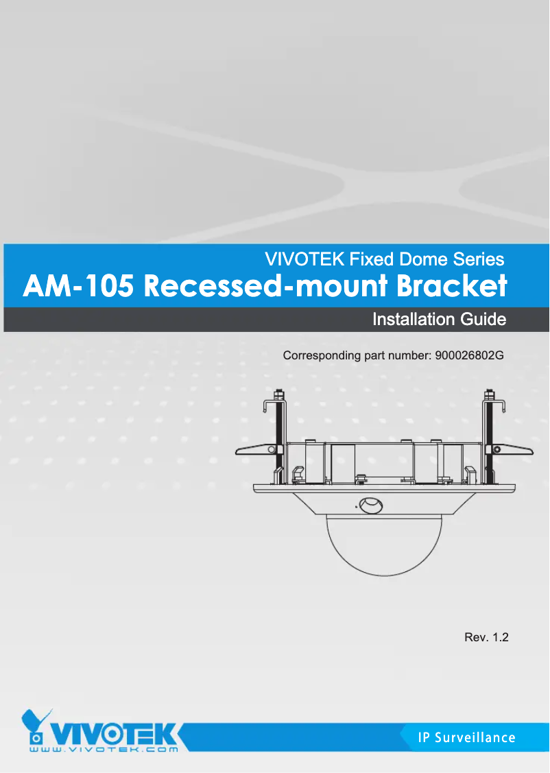 Page 1 de la notice Manuel utilisateur Vivotek AM-105