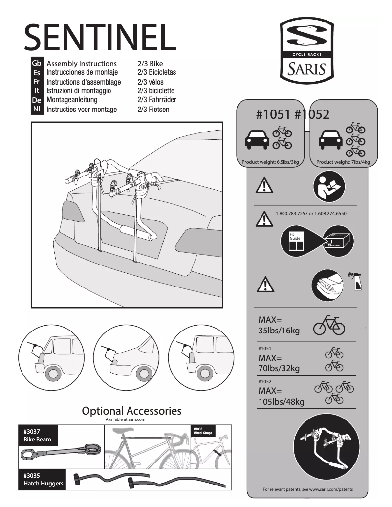 Image de la première page du manuel de l'appareil Sentinel