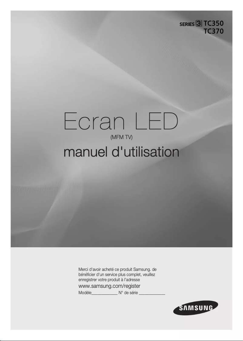 Image de la première page du manuel de l'appareil T22C350EW