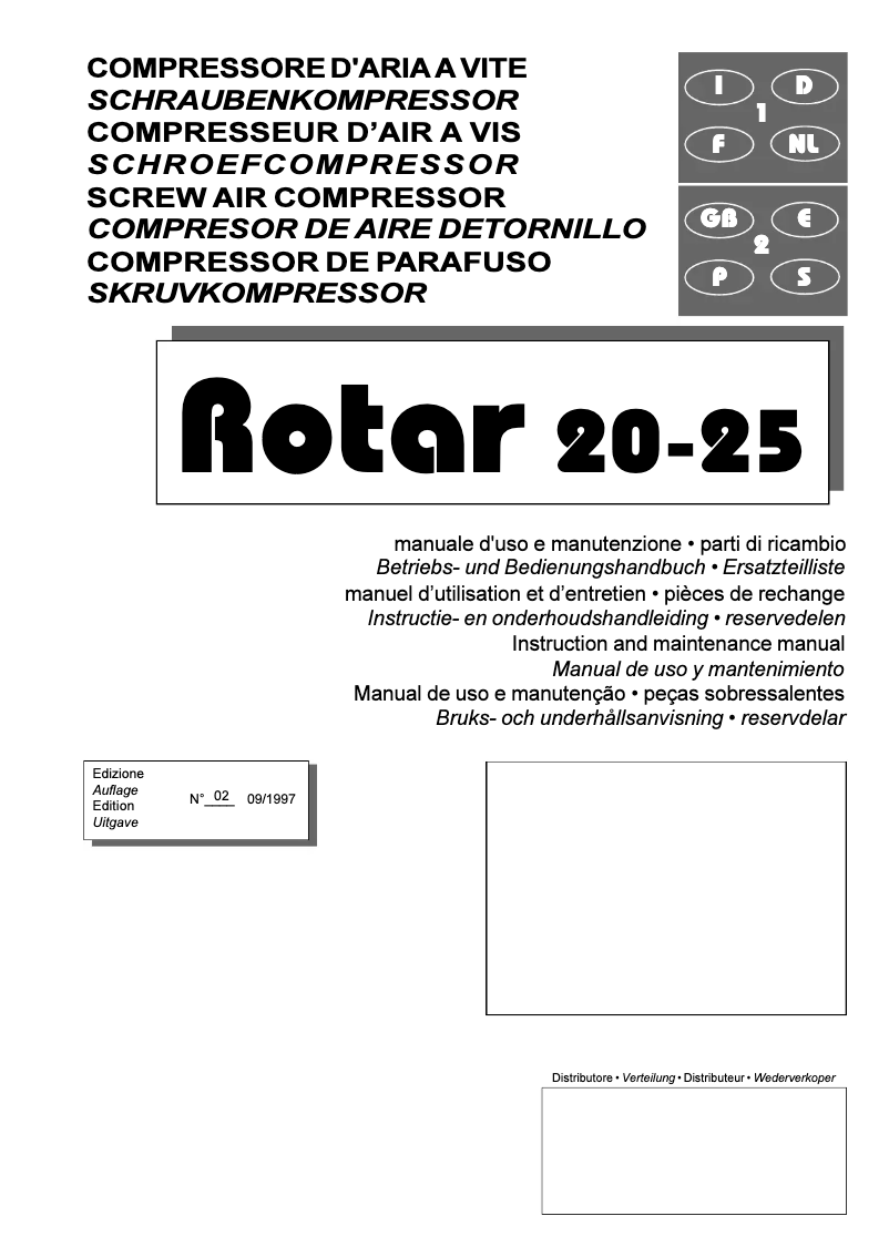 Image de la première page du manuel de l'appareil Rotar 25