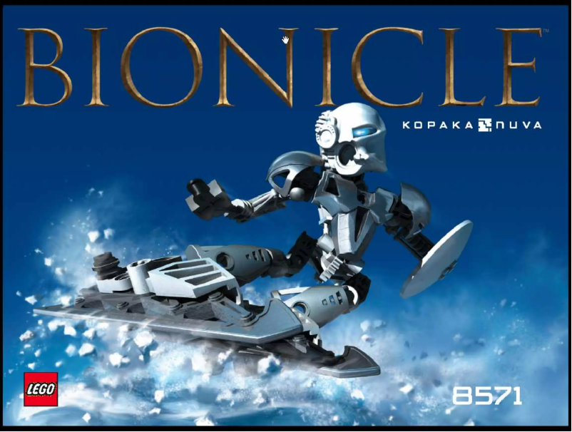 Page 1 of the manual User Manual Lego Bionicle 8571